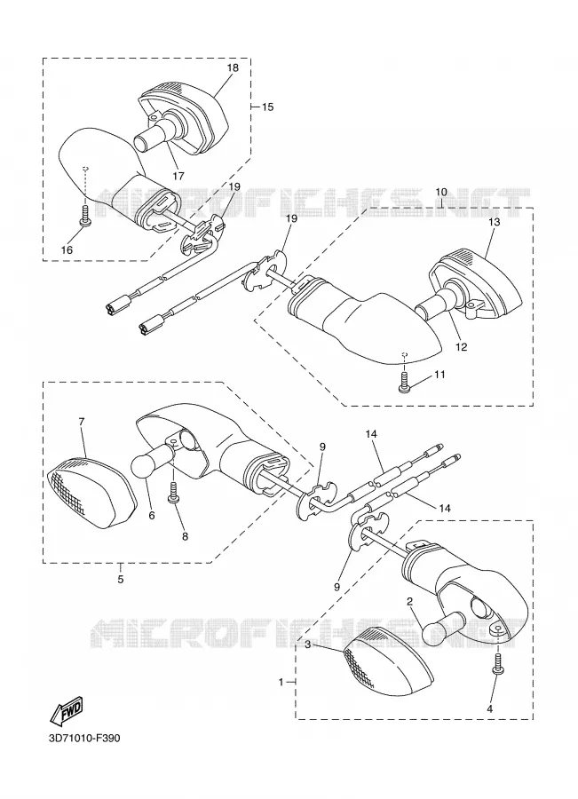INDICATOR Yamaha MOTO 250 2008 WRX  WR250X
