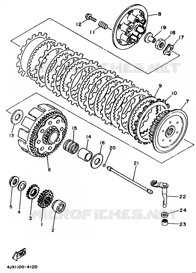 STARTER CLUTCH Yamaha MOTO 250 1994 WRZ  WR250Z
