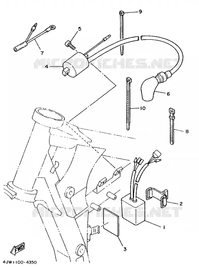 ELECTRICAL 1 Yamaha MOTO 250 1996 WRZ  WR250Z