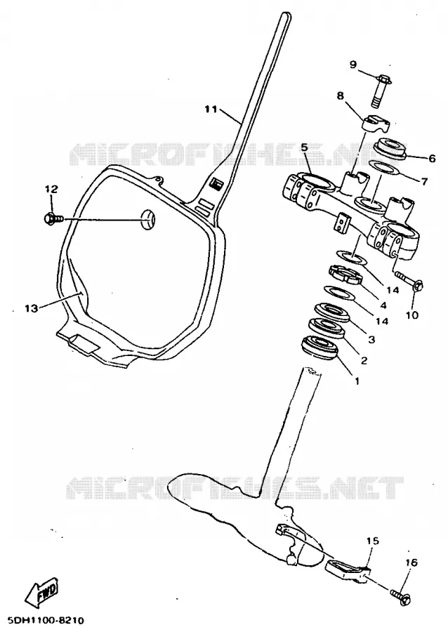 STEERING Yamaha MOTO 250 1998 WRZ  WR250Z