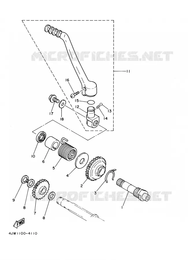 STARTER MOTOR Yamaha MOTO 250 1998 WRZ  WR250Z'98