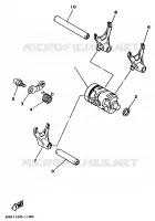GEAR SHIFT SELECTOR DRUM / FORKS for Yamaha WRZ 1993
