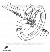 FRONT WHEEL for Yamaha WRZ 1993