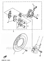 FRONT BRAKE CALIPER for Yamaha WRZ 1993