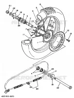 REAR WHEEL for Yamaha WRZ 1993