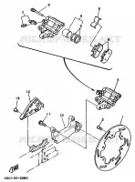 REAR BRAKE CALIPER for Yamaha WRZ 1993