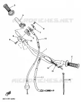 HANDLEBAR & CABLES for Yamaha WRZ 1993