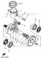 CRANKSHAFT / PISTON for Yamaha WRZ 1993