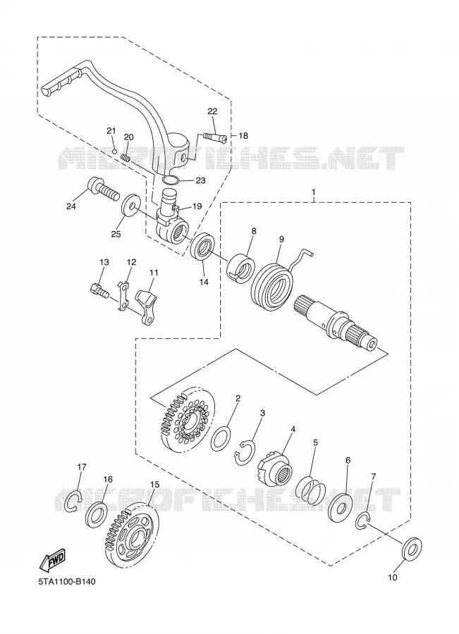 STARTER MOTOR Yamaha MOTO 450 2006 WRF  WR450F