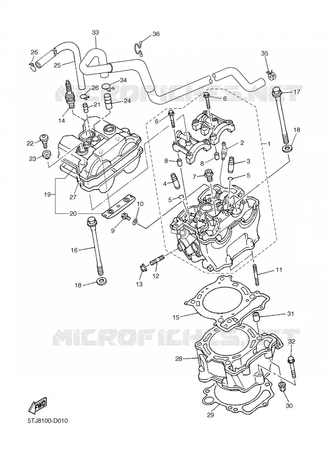 CYLINDER Yamaha MOTO 450 2006 WRF  WR450F