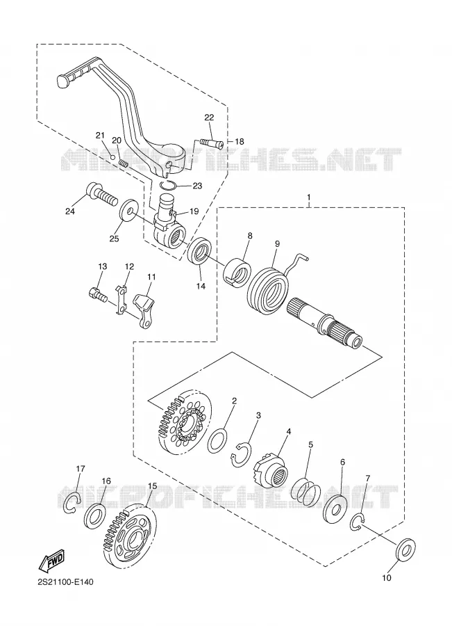 STARTER MOTOR Yamaha MOTO 450 2008 WRF  WR450F