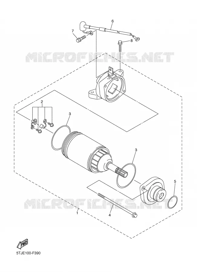 STARTER MOTOR Yamaha MOTO 450 2008 WRF  WR450F