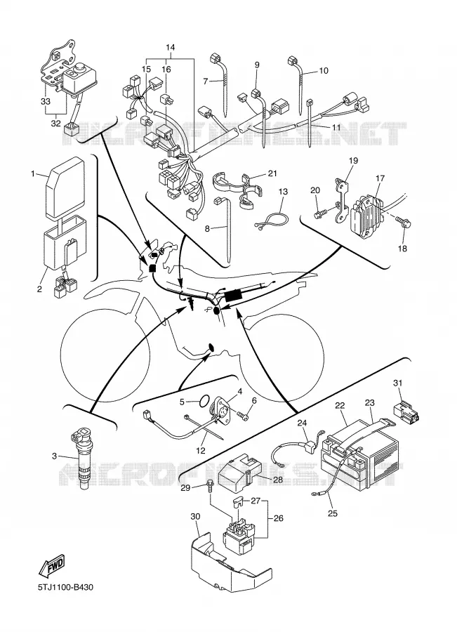 ELECTRICAL 1 Yamaha MOTO 450 2003 WRF  WR450FR