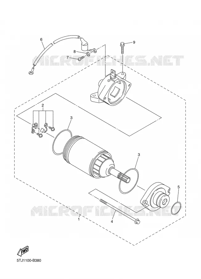 STARTER MOTOR Yamaha MOTO 450 2004 WRF  WR450FS
