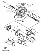 FRONT WHEEL for Yamaha CYGNUS 1993
