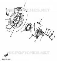 REAR WHEEL for Yamaha CYGNUS 1993