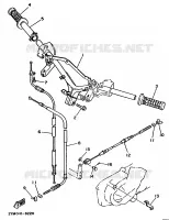 HANDLEBAR & CABLES for Yamaha CYGNUS 1993