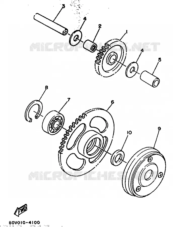 STARTER CLUTCH Yamaha SCOOTER 125 1993 CYGNUS  XC
