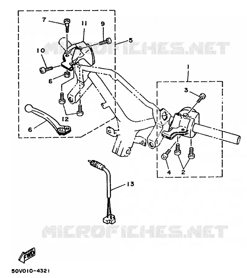 SWITCH / LEVER Yamaha SCOOTER 125 1993 CYGNUS  XC