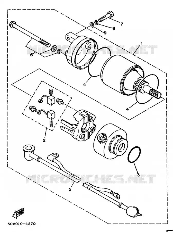 STARTER MOTOR Yamaha SCOOTER 125 1993 BELUGA  XC125