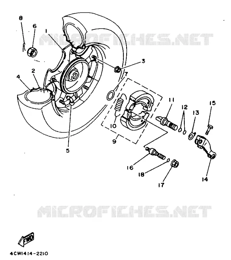 REAR WHEEL Yamaha SCOOTER 125 1995 XC  XC125