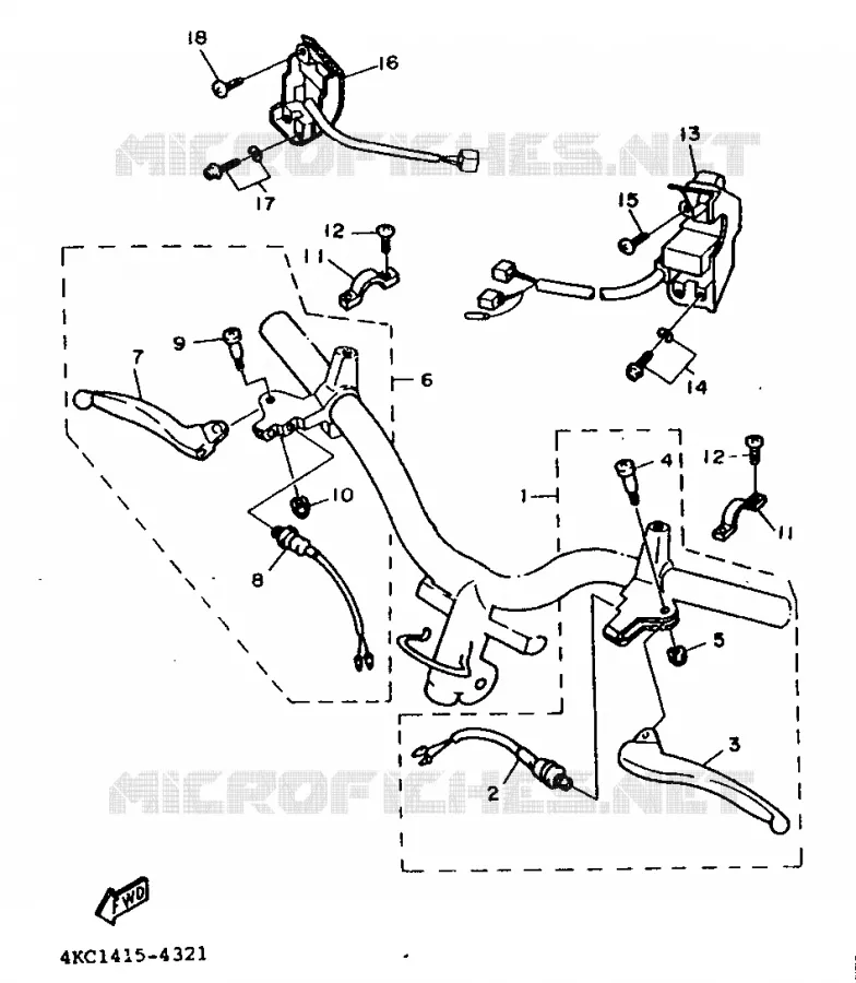 SWITCH / LEVER Yamaha SCOOTER 125 1995 XC  XC125