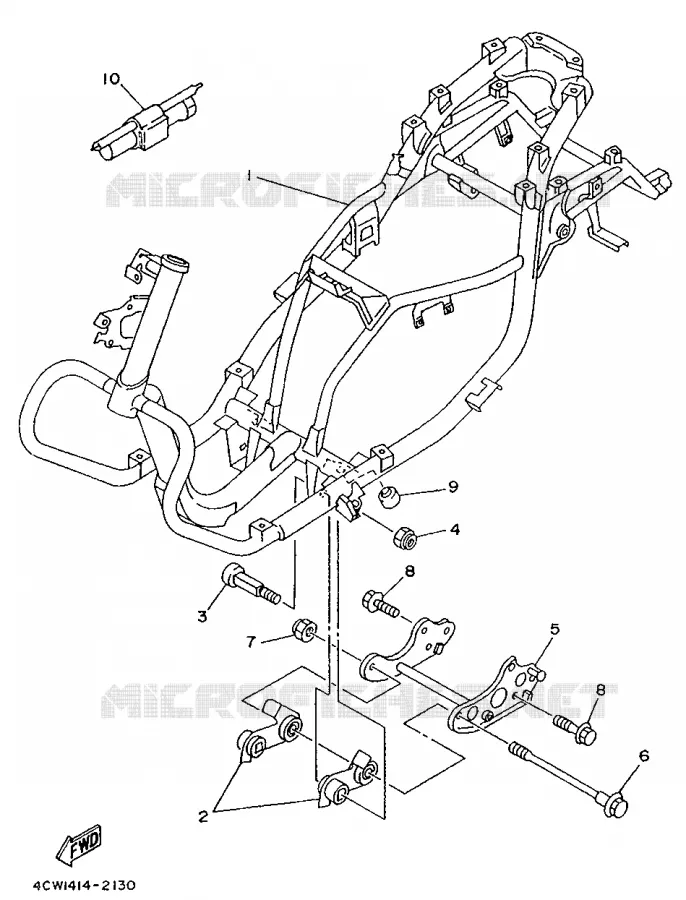 FRAME Yamaha SCOOTER 125 1995 XC  XC125