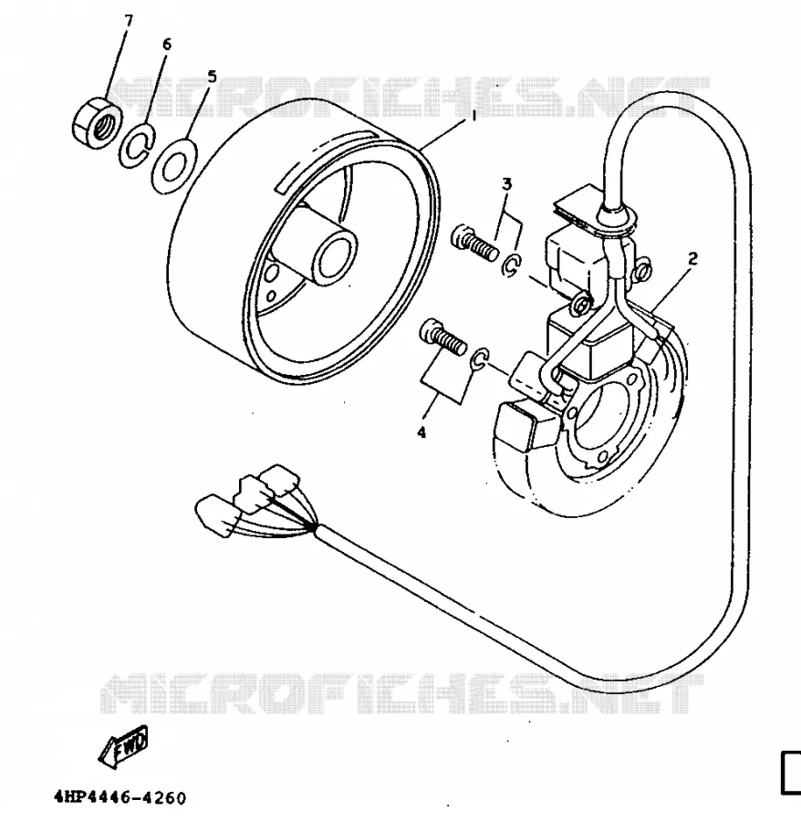 IGNITION Yamaha SCOOTER 125 1995 XC  XC125