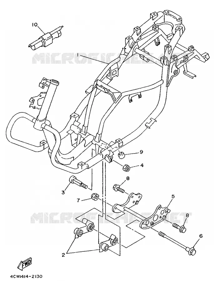 FRAME Yamaha SCOOTER 125 1995 XC  XC125