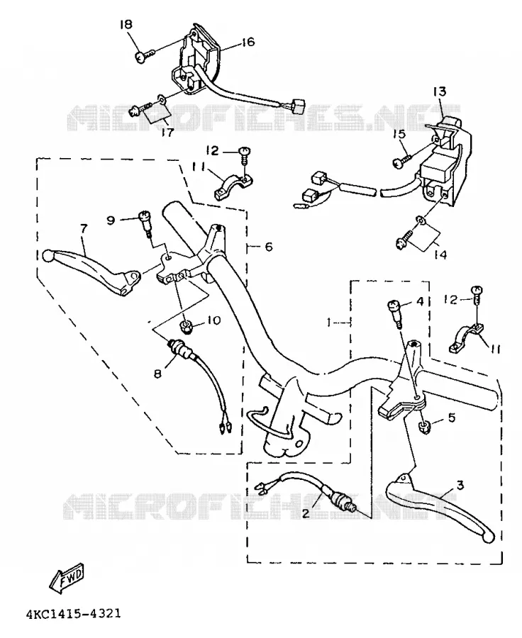 SWITCH / LEVER Yamaha SCOOTER 125 1995 XC  XC125