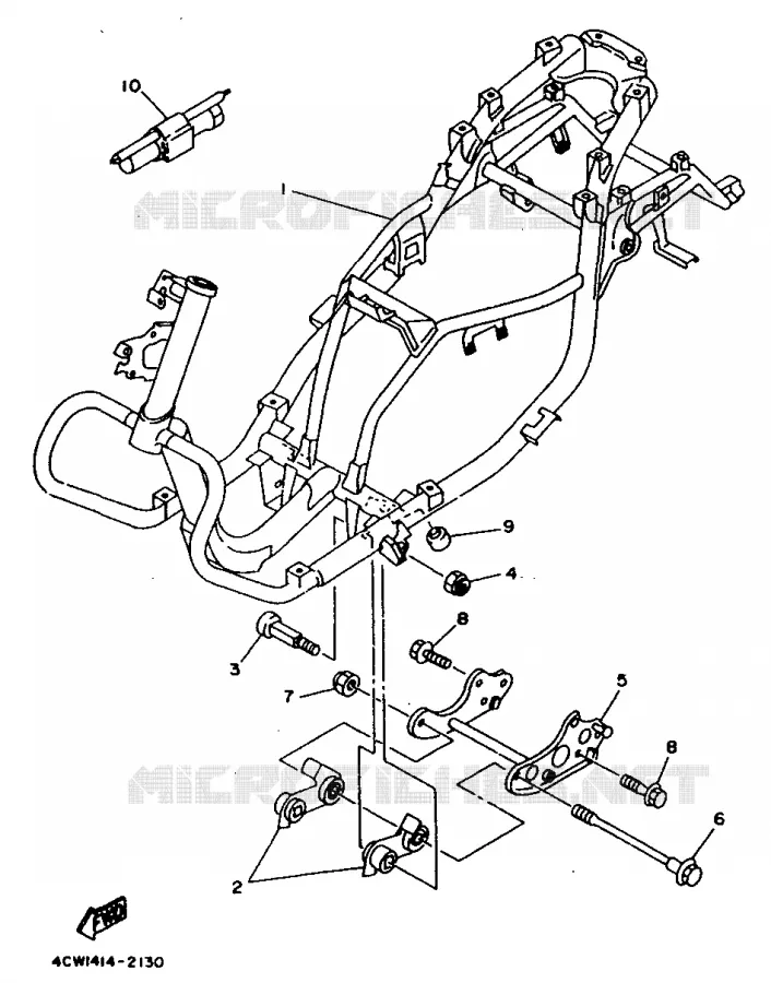 FRAME Yamaha SCOOTER 125 1995 XC  XC125