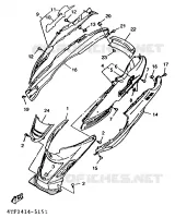 SIDE COVER for Yamaha XC 1996