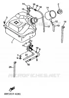 FUEL TANK for Yamaha XC 1996