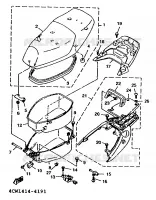 SEAT / CARRIER for Yamaha XC 1996