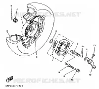 REAR WHEEL for Yamaha XC 1996