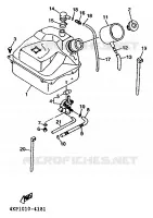 FUEL TANK for Yamaha XC 1996