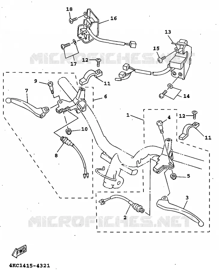 SWITCH / LEVER Yamaha SCOOTER 125 1998 XC  XC125