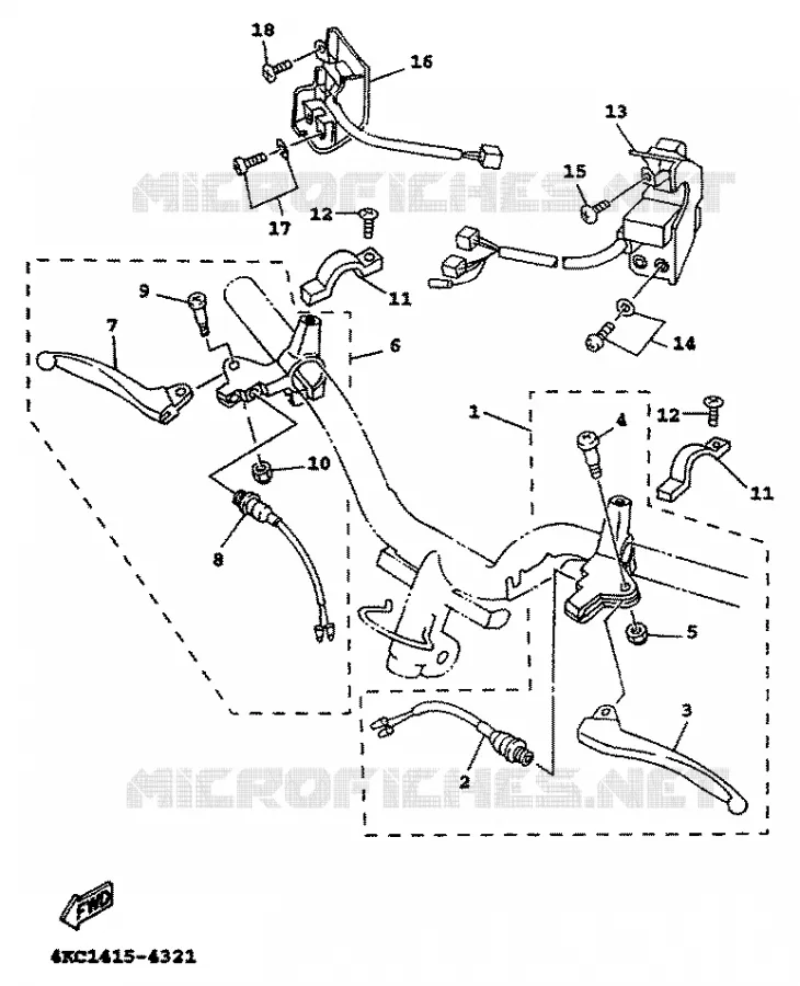 SWITCH / LEVER Yamaha SCOOTER 125 1998 XC  XC125