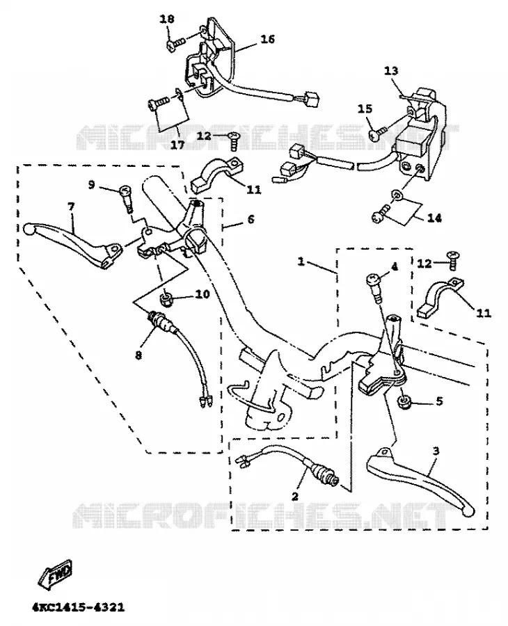 SWITCH / LEVER Yamaha SCOOTER 125 1998 XC  XC125