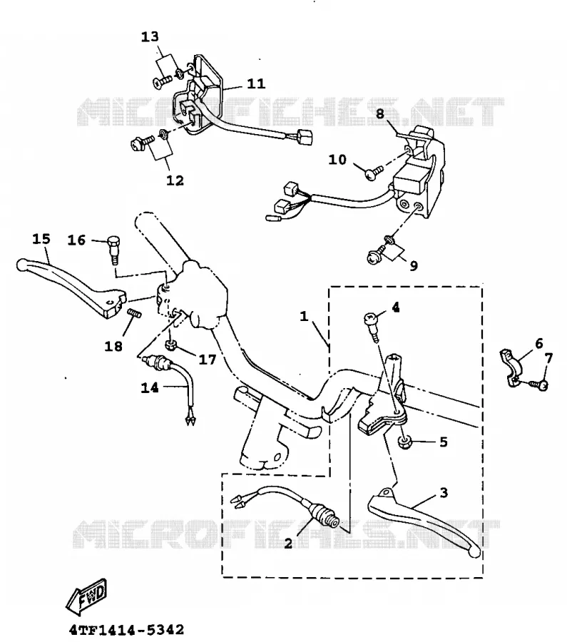 SWITCH / LEVER Yamaha SCOOTER 125 1999 XC  XC125