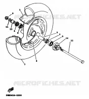 FRONT WHEEL for Yamaha XC 1999