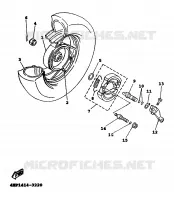 REAR WHEEL for Yamaha XC 1999