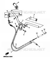 HANDLEBAR & CABLES for Yamaha XC 1999
