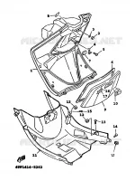 LEG SHIELD for Yamaha XC 1999