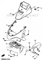FRONT FENDER for Yamaha XC 1999