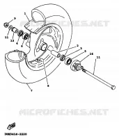 FRONT WHEEL for Yamaha XC 1999