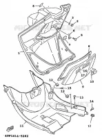 LEG SHIELD for Yamaha XC 1999
