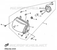 HEADLIGHT for Yamaha XC 1999