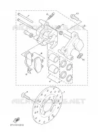 FRONT BRAKE CALIPER for Yamaha CYGNUS 2005