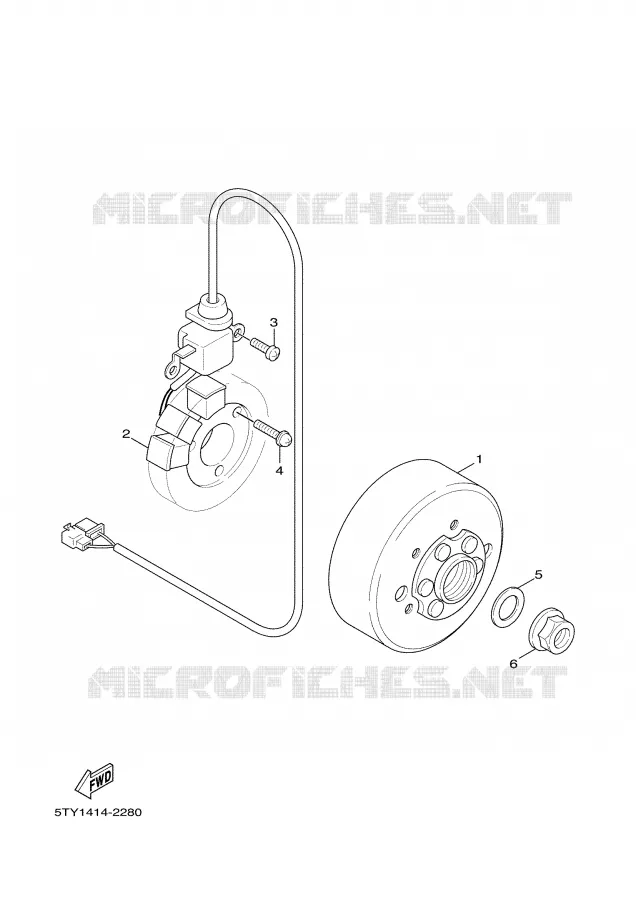 IGNITION Yamaha SCOOTER 125 2005 CYGNUS  XC125